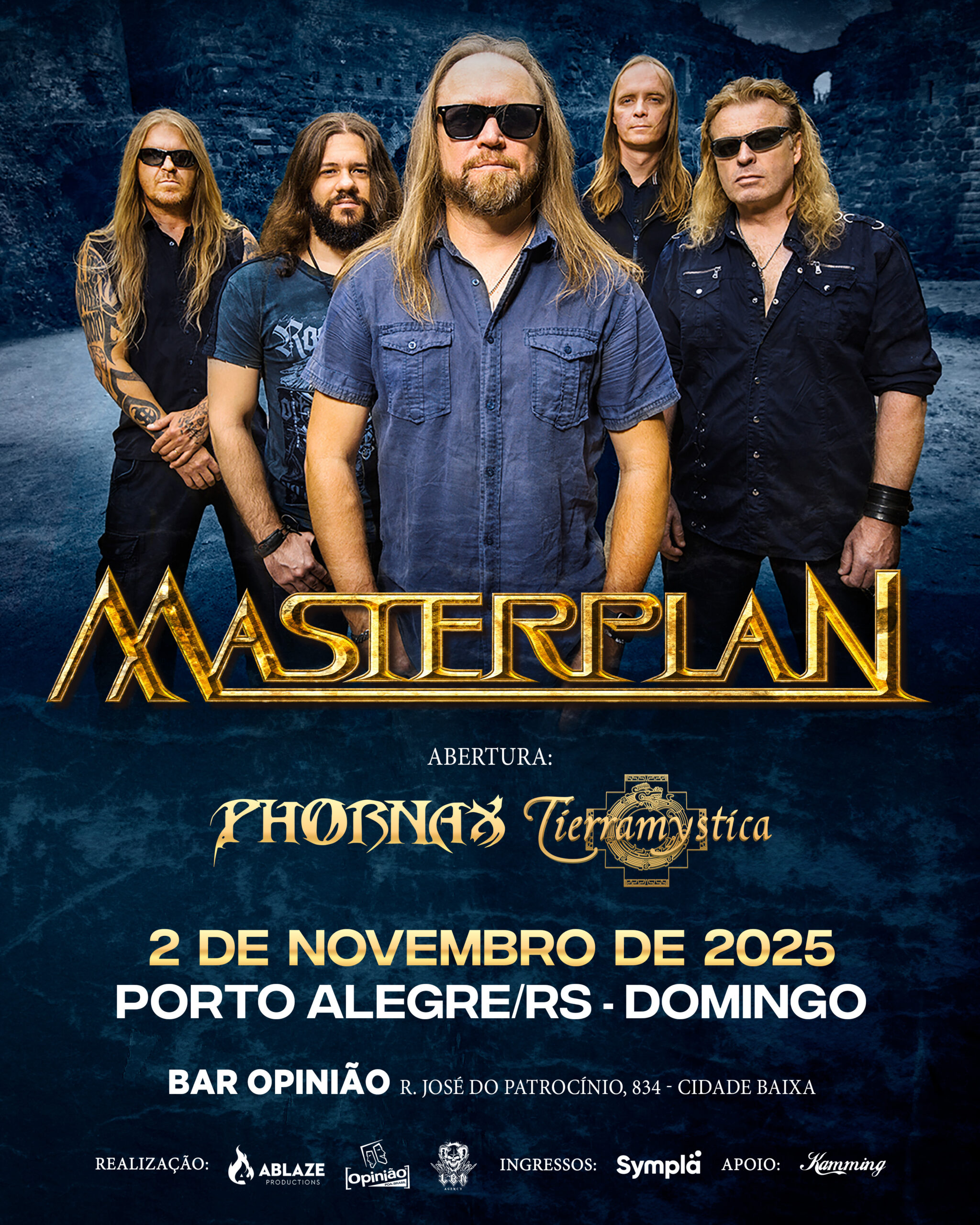MASTERPLAN e seu Heavy Metal melódico em PoA neste domingo (02/11